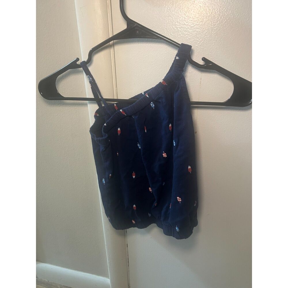 Carter’s Girls Size 6/6x Navy Blue Popsicle Print Americana Summer Tank Top